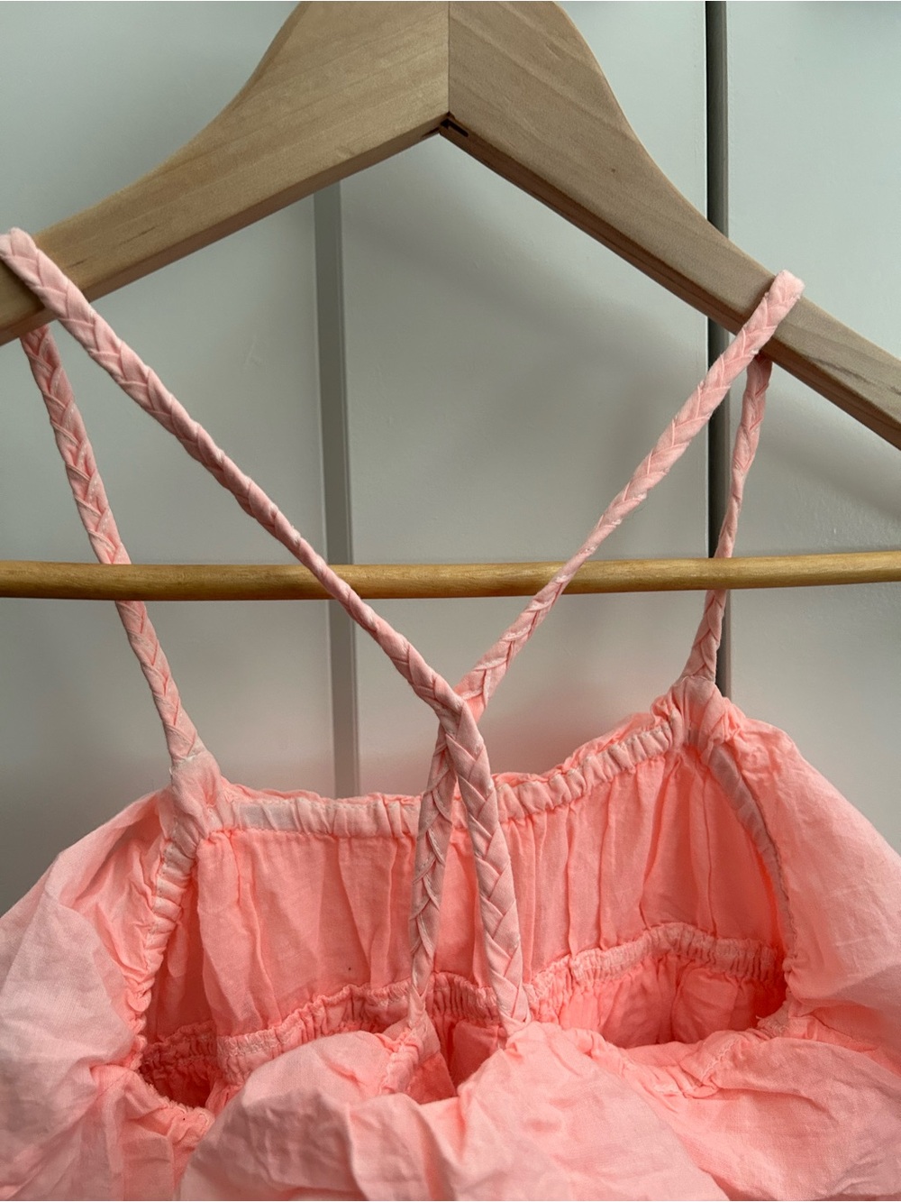 Girls' Pink Ruffle Sundress - Picture 4 of 4
